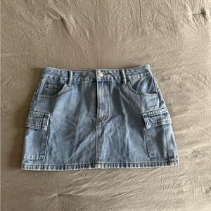 SHEIN Blue Denim Mini Skirt